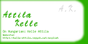 attila kelle business card